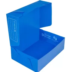 Cajas archivo oficio plasticas Binderplus 12cm tapa volcada