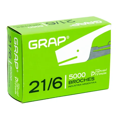 Broches Grap 21/6 caja x5000u