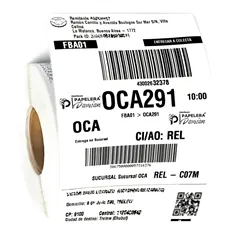 Etiqueta termica 100mm x 152mm rollo 500 etiquetas adhesivas especiales para MercadoEnvios Colecta Flex