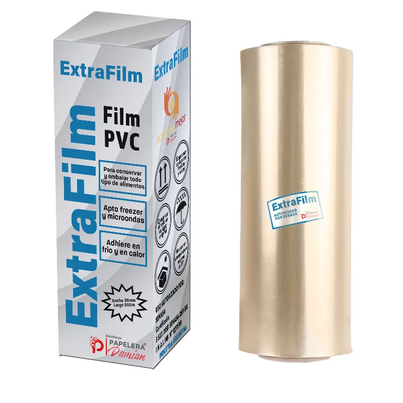 Film PVC adherente 38cm x 500 ExtraFilm Gastronomia cocina