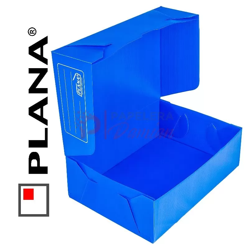 Cajas de archivo plasticas tamaño Legajo PLANA 703 12 cm altura Oficina