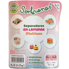 Separadores de freezer Folex hamburgesa Paty en rollo en laminas Son Buenas