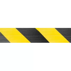 Cinta Demarcatoria Duct tape AUCA amarillo y negro multiuso 48mm x 30mt adhesiva fibrada alta resistencia