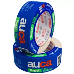 Cinta papel 36mm AUCA x50mt Caja x24 autoadhesivo enmascarar uso general