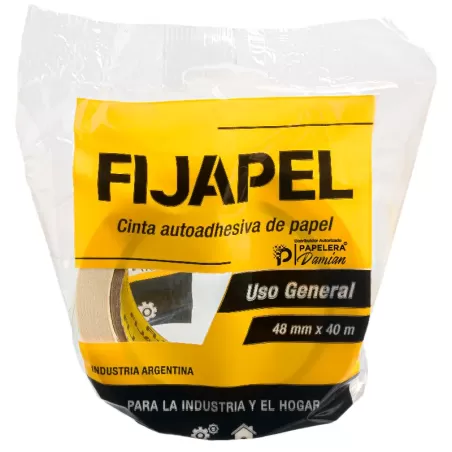 Cinta de papel precio 48mm Fijapel 40 mt Caja de 18 rollos