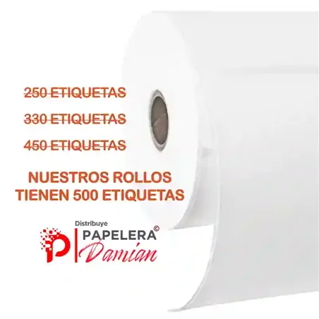 Etiqueta ilustracion 100mm x 100mm rollo 500 etiquetas MercadoEnvios Colecta Flex