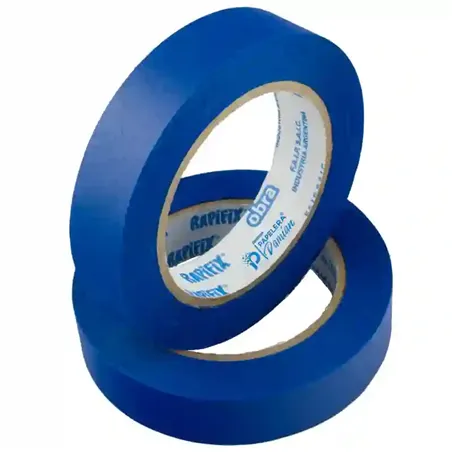 Cinta azul de enmascarar Papel Obra Rapifix Azul Uv 24 mm 40 metros