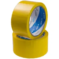 Cinta multipropósito Duct tape Silver tape AUCA 48 mm x 9 metros adhesiva fibrada alta resistencia amarillo