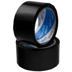 Cinta multipropósito Duct tape Silver tape AUCA 48 mm x 9 metros adhesiva fibrada alta resistencia negro