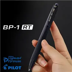 Lapiceras Pilot BP-1 RT retractil 1.0 mm trazo medio birome boligrafo