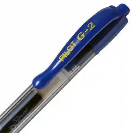 Lapicera Pilot G2 retractil Roller tinta gel 1 mm trazo grueso Boligrafo con grip