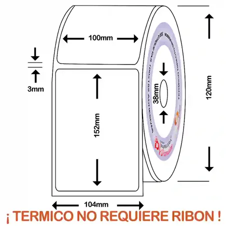 Etiqueta Mercado LIbre ilustracion envio 100x150 mm rollo de 500 etiquetas MercadoEnvios Colecta Flex