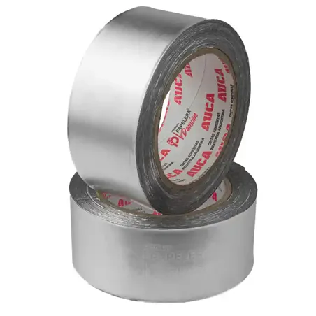 Cinta Aluminio Puro AUCA Autoadhesiva 48mm 50mt con liner