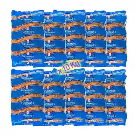 Banditas elasticas Flexibands bolsa Nº40 Pack ahorro 10 Kg.