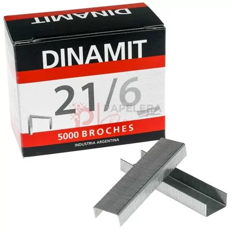 Broches Dinamit 21/6 caja x5000u