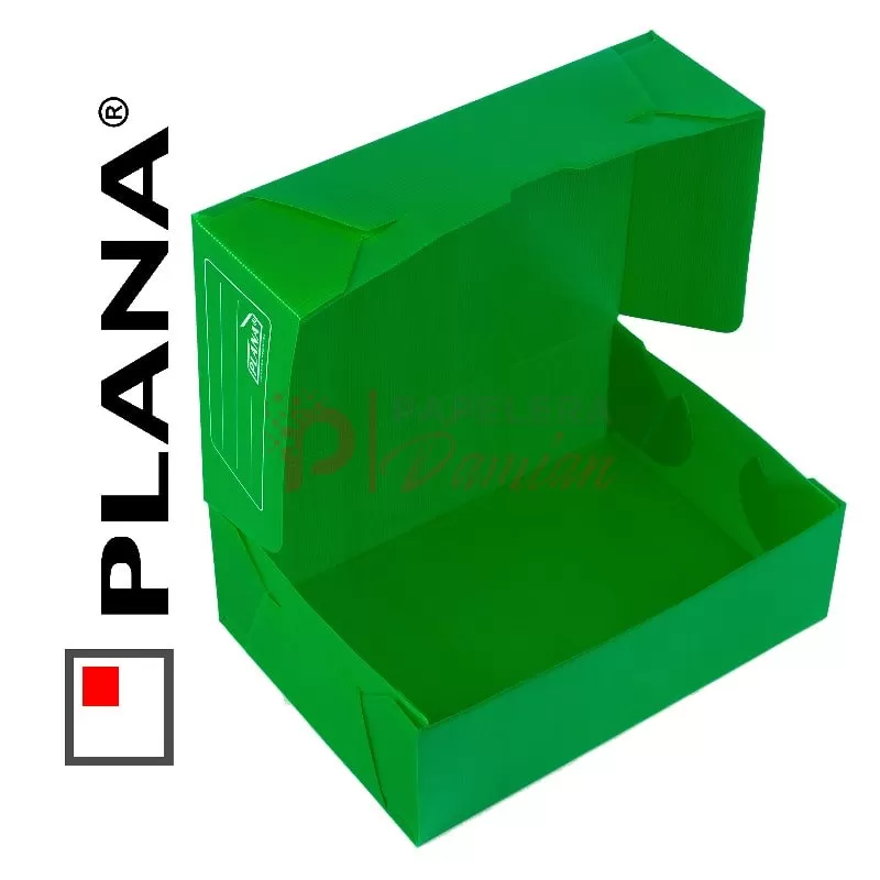 Cajas archivo oficio plasticas PLANA 701 12cm Pack 25u