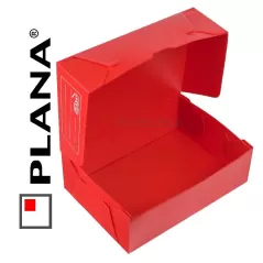 Cajas archivo oficio plasticas PLANA tapa volcada 12cm 701