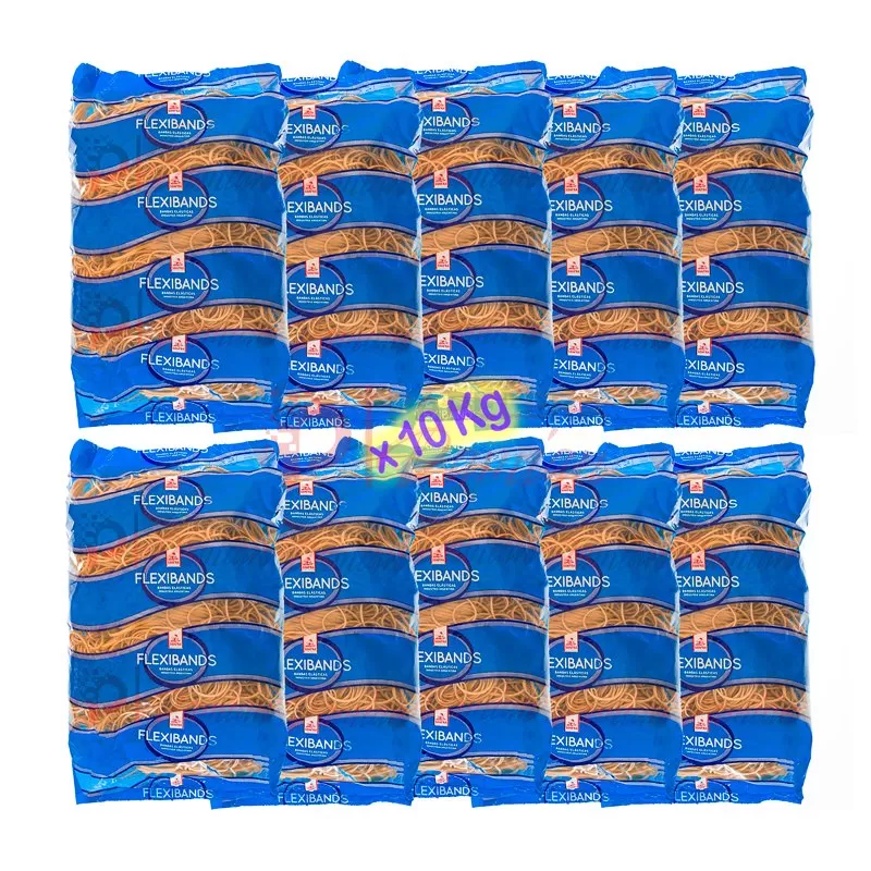 Banditas elasticas Flexibands bolsa 1 Kg. Nº40 Pack ahorro 10 Kg.