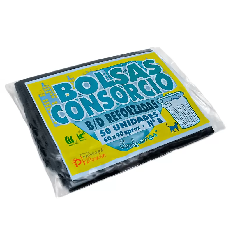 Bolsas para basura Consorcio Son Buenas Super Reforzadas 60x90 sobre de 50u