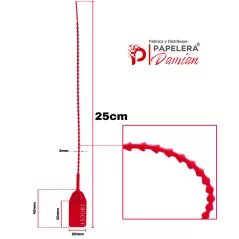 Precintos Cola De Ratón Numerados correlativos 25cm Sonfuertes®